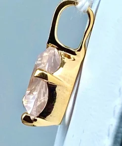 Pendentif Quartz Diamants