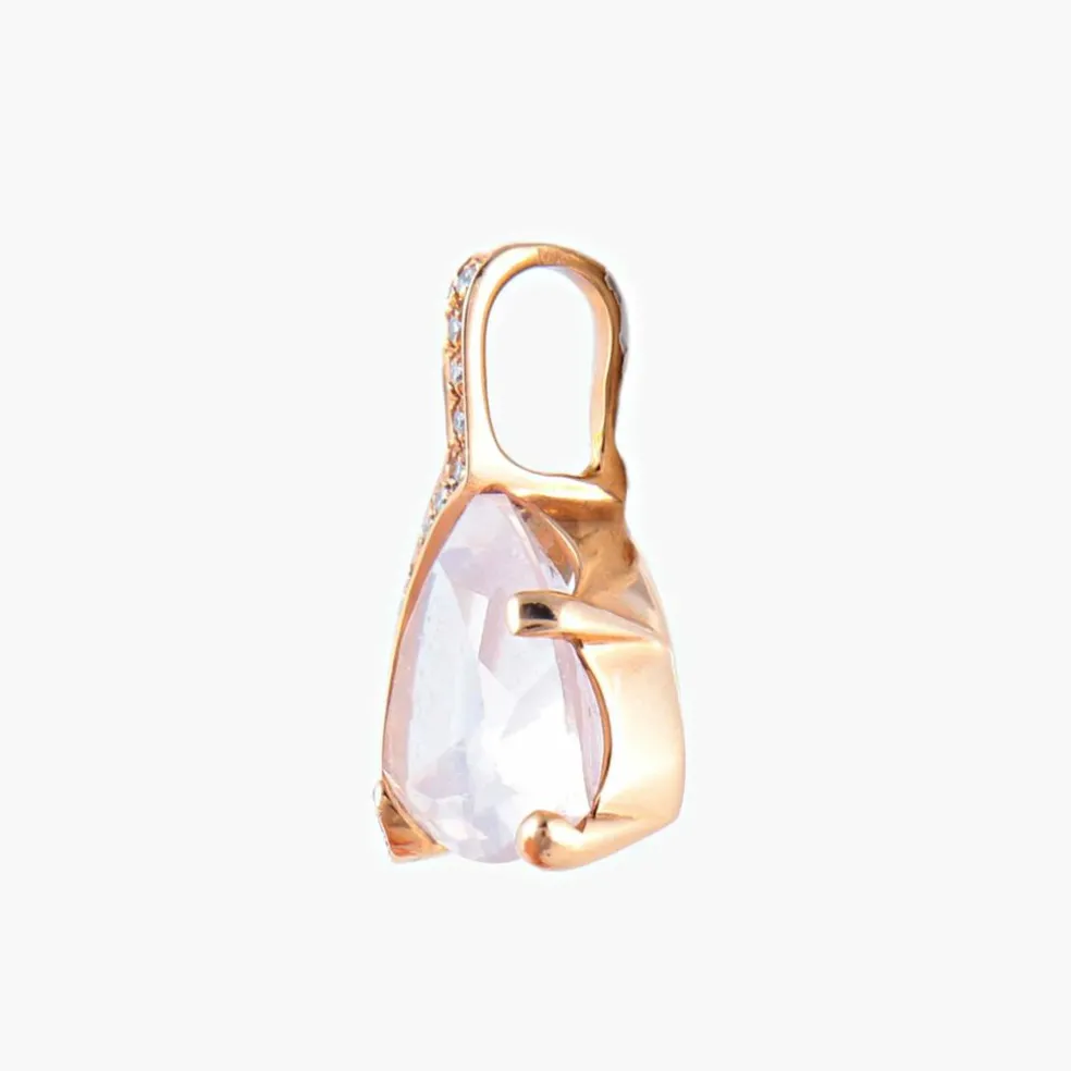 Pendentif Quartz rose