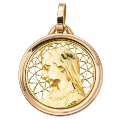 Pendentif Religieux Or jaune, Or rose
