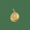 Pendentif religieux or jaune 18 carats