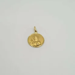 Pendentif religieux or jaune 18 carats