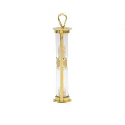 Pendentif Sablier - Or, Verre, Sable