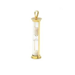 Pendentif Sablier - Or, Verre, Sable