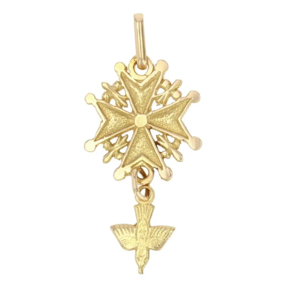 Pendentif Saint-Esprit or jaune