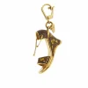 Pendentif sandale Or jaune Email
