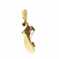 Pendentif sandale Or jaune Email