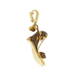 Pendentif sandale Or jaune Email