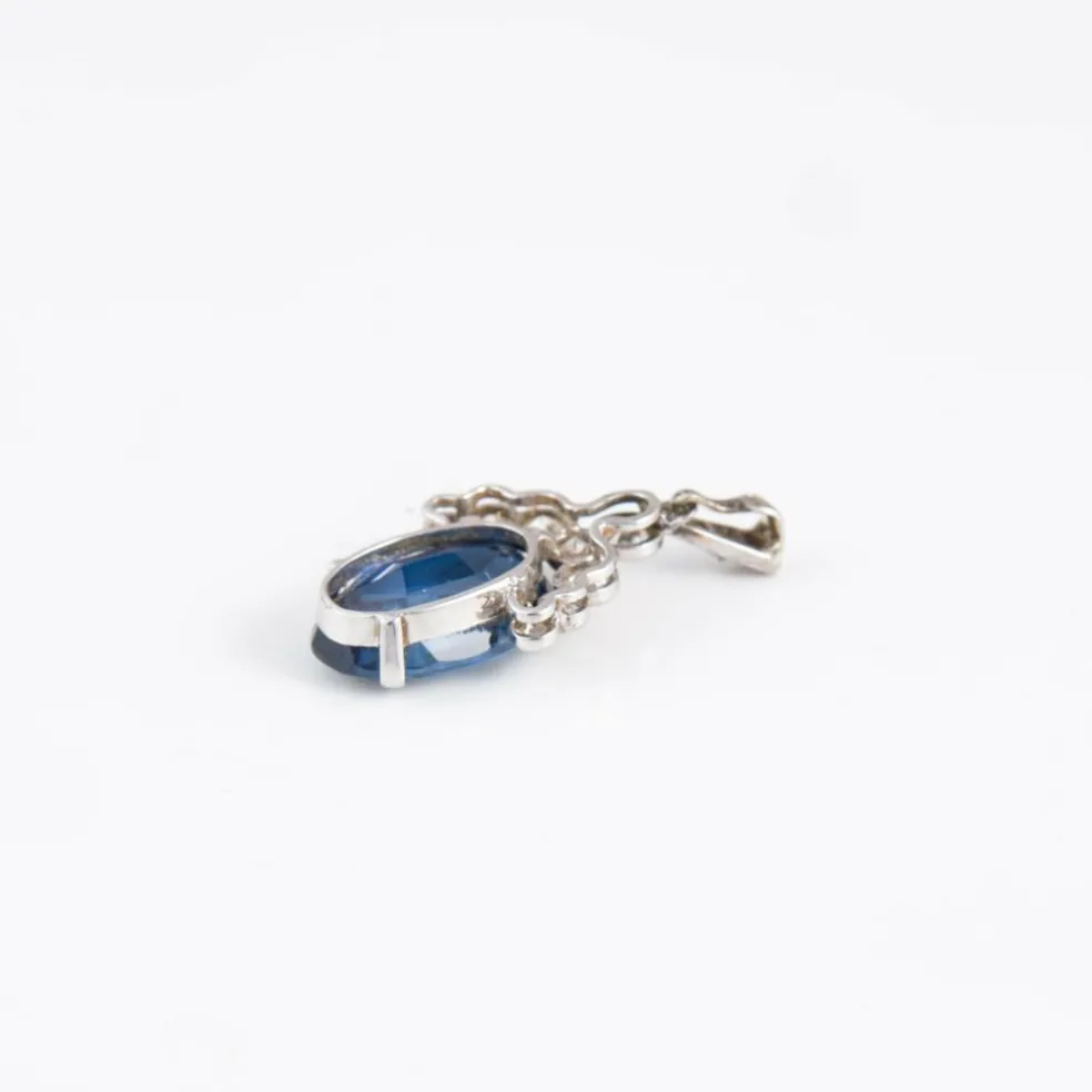 Pendentif Saphir Diamants