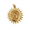Pendentif soleil or jaune