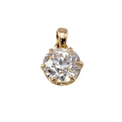 Pendentif solitaire diamant