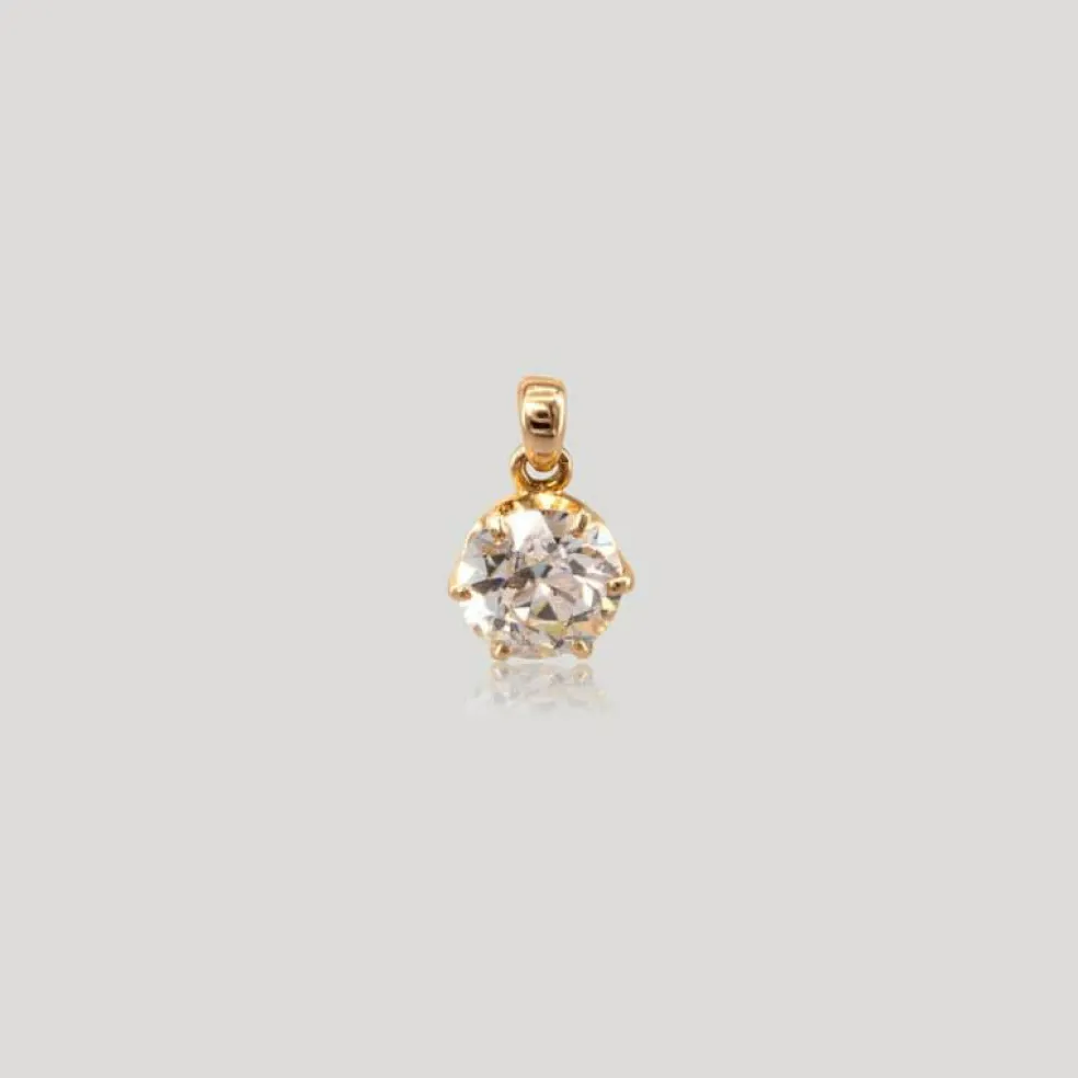 Pendentif solitaire diamant
