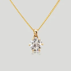 Pendentif solitaire diamant