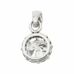 Pendentif Solitaire Or blanc Diamant