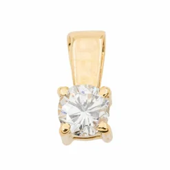 Pendentif Solitaire Or jaune Diamant