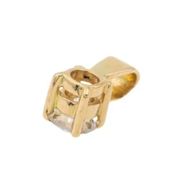 Pendentif Solitaire Or jaune Diamant