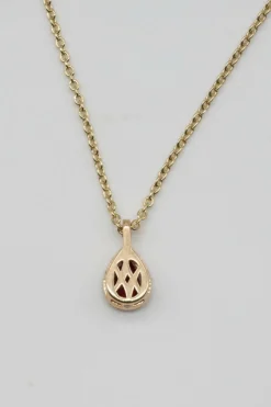 Pendentif sur chaîne Or Jaune Rubis Diamants