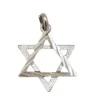 Pendentif Étoile de David en Or blanc