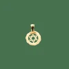 Pendentif étoile de David or jaune et blanc