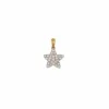 Pendentif étoile en or jaune avec diamants