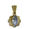 Pendentif Topaze Bleue