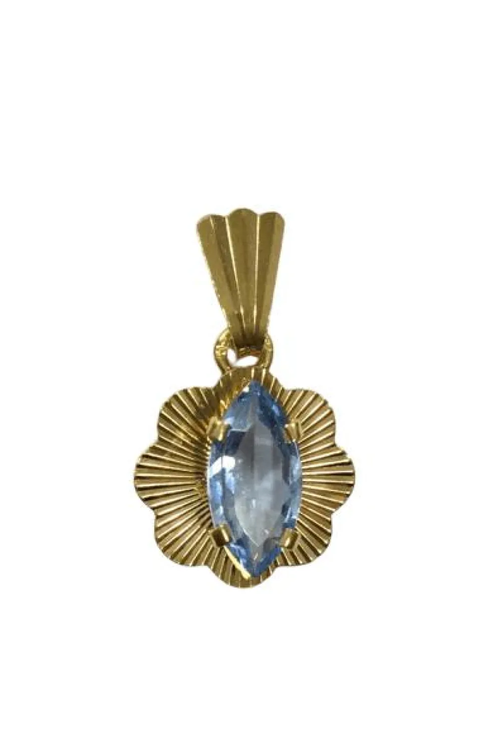 Pendentif Topaze Bleue