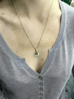 Pendentif Topaze Bleue