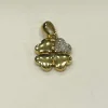 Pendentif Trèfle à 4 Coeurs 2 ors