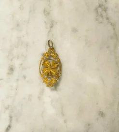 Pendentif trèfle à quatre feuilles, époque 1900