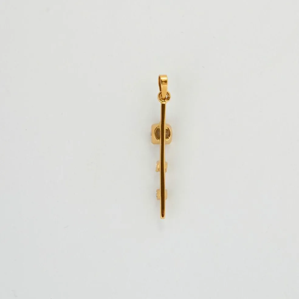 Pendentif trilogie de diamants