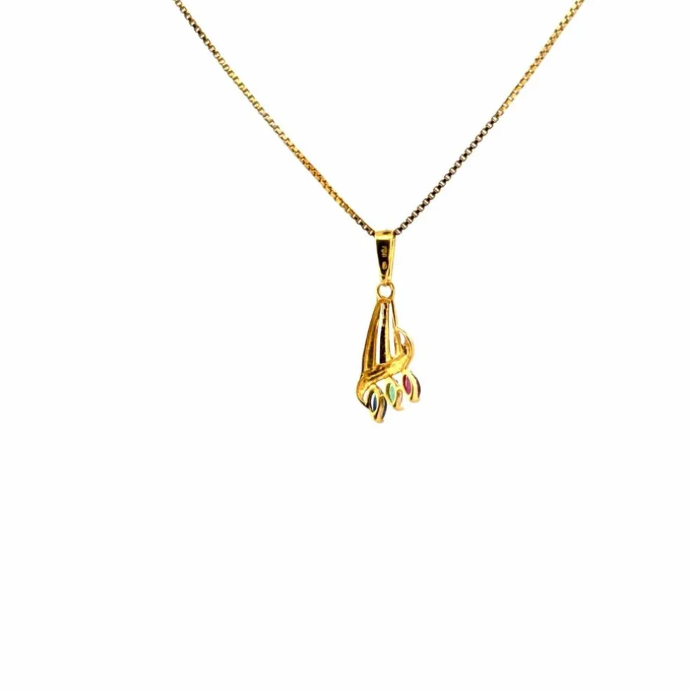Pendentif Tutti Frutti Or Jaune