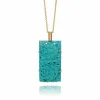 Pendentif Upcyclé Or Fairmined Turquoise et diamants