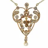Pendentif victorien avec diamants fantaisie rares