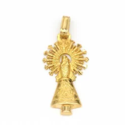 Pendentif Vierge du Pilier en or jaune 18 carats