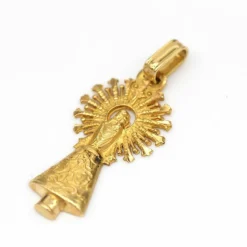 Pendentif Vierge du Pilier en or jaune 18 carats