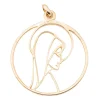 Pendentif Vierge Or jaune