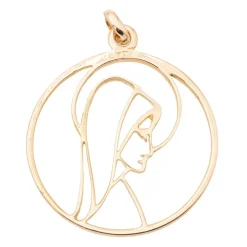 Pendentif Vierge Or jaune