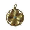 Pendentif vintage chance trèfle