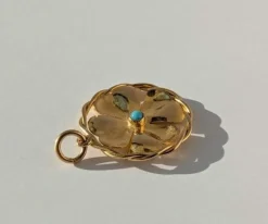 Pendentif vintage chance trèfle