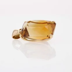 Pendentif vintage citrine