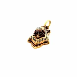 Pendentif Vintage Or Jaune 18k & Diamant