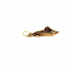 Pendentif Vintage Or Jaune 18k & Diamant
