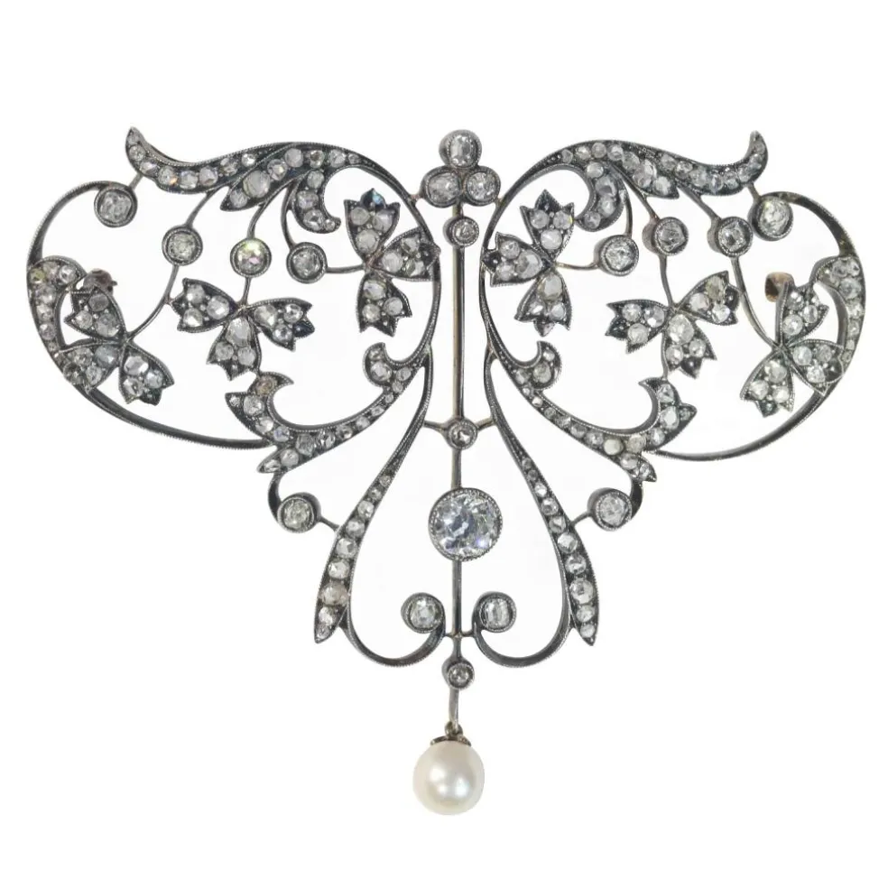 Pendentif/broche diamant vintage