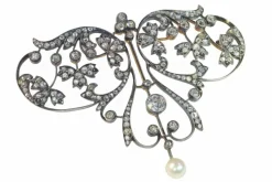 Pendentif/broche diamant vintage