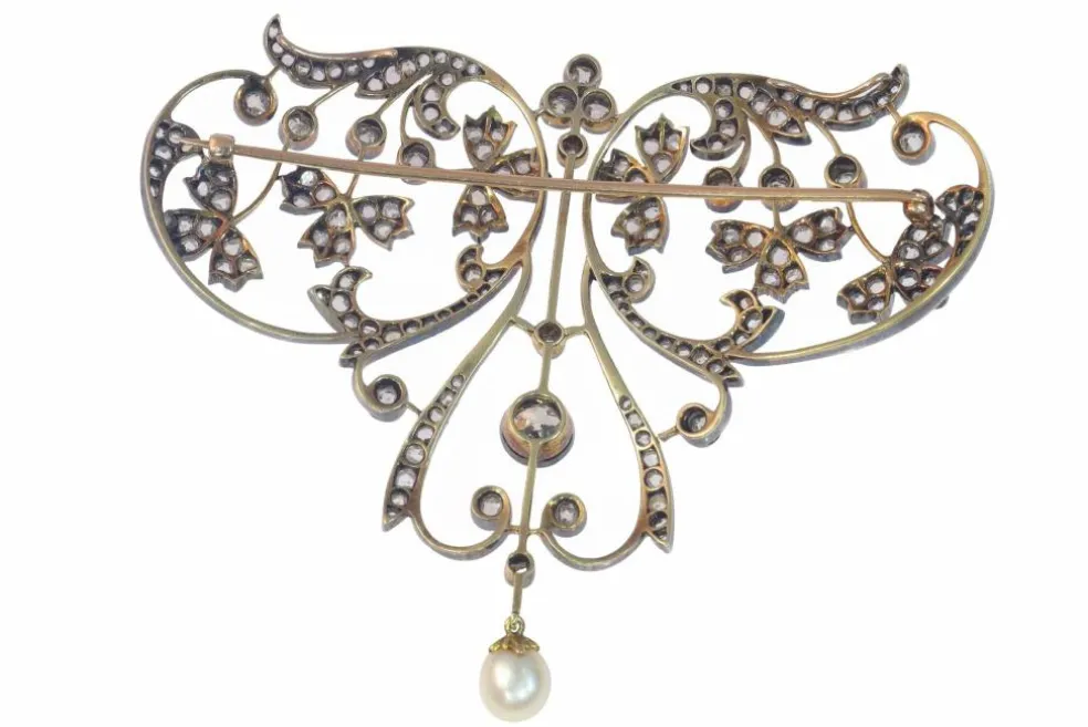 Pendentif/broche diamant vintage