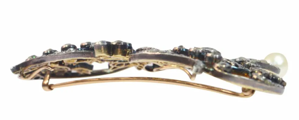 Pendentif/broche diamant vintage
