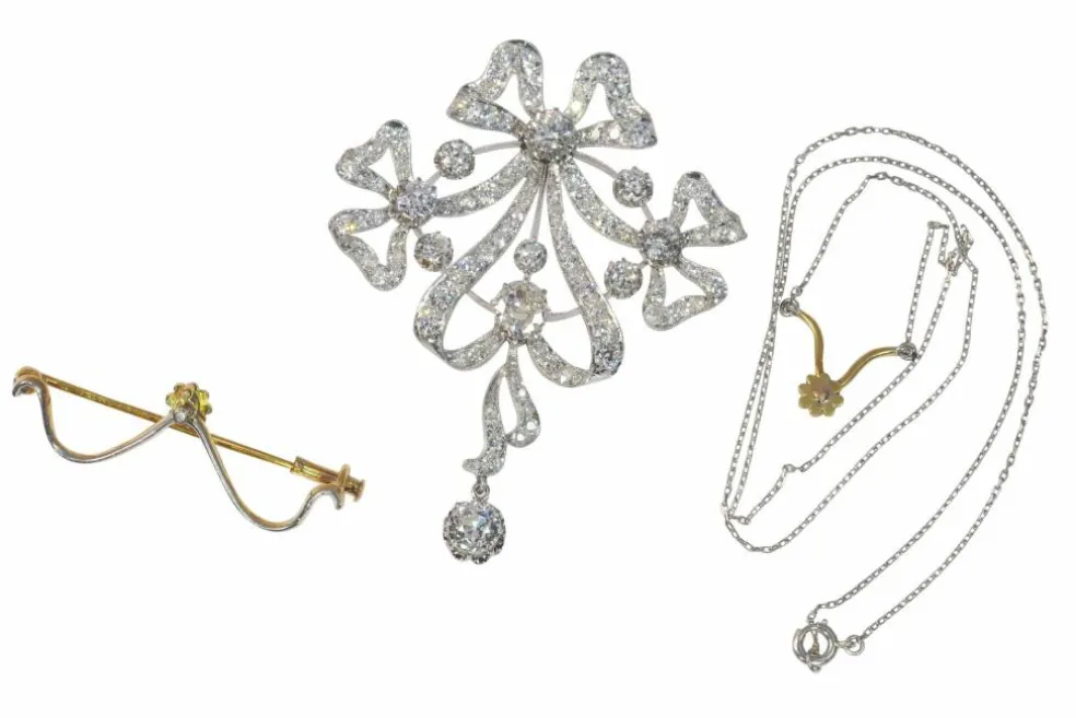 Pendentif/broche en diamant