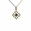 Pendentifs Croix Occitane or jaune