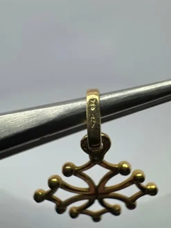 Pendentifs Croix Occitane or jaune
