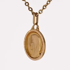 Petite médaille Vierge Marie or jaune