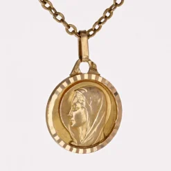 Petite médaille Vierge Marie or jaune